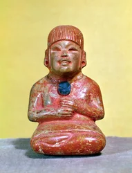Seated Figure, Possibly One of the Earliest Representations of the God of Maize and Joy, from La Venta, Tabasco